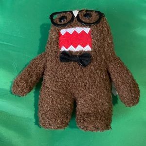 Nerdy Domo with glasses plush, from smoke free home. About 7 inches tall.